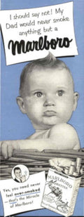 Vintage Baby Marlboro 1950s Vintage Retro Advert Poster
