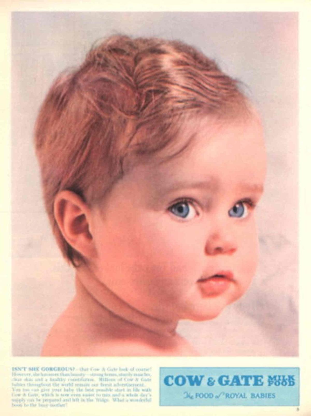 Vintage Baby Milk 1950s Vintage Retro Advert Poster