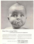 Vintage Baby Portrait 1940s Vintage Retro Advert Poster