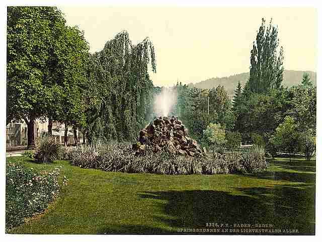 Vintage Baden Baden II Baden A4 Photo Print