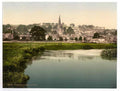 Vintage Bakewell From River Derbyshire England A4 Photo Print