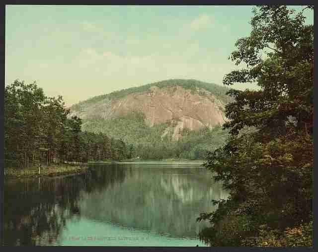 Vintage Bald Face from Lake Fairfield Sapphire NC A4 Photo Print