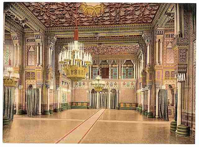 Vintage Banqueting Hall in Wilhelmina Cannstatt Wurtemburg A4 Photo Print