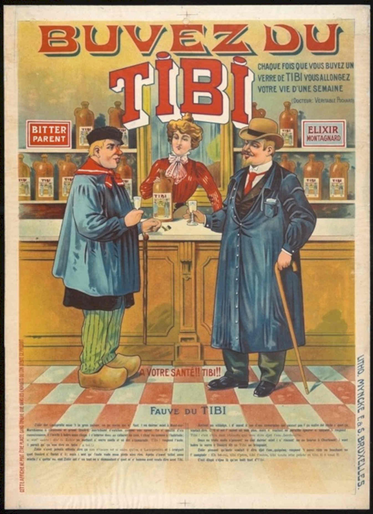 Vintage Bar Poster Vintage Retro Advert Poster
