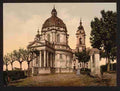 Vintage Basilica Soperga Turin A4 Photo Print