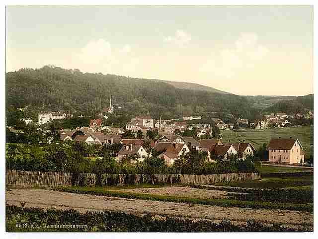 Vintage Bath of Liebenstein I Thuringia A4 Photo Print
