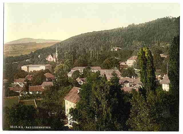 Vintage Bath of Liebenstein II Thuringia A4 Photo Print