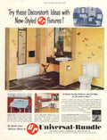 Vintage Bathroom Fixtures 1940s Vintage Retro Advert Poster