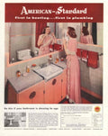 Vintage Bathroom Standard 1 1950s Vintage Retro Advert Poster
