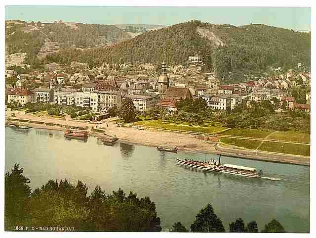 Vintage Baths of Schandau Saxony A4 Photo Print