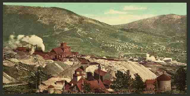 Vintage Battle Mountain mines Cripple Creek A4 Photo Print
