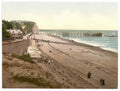 Vintage Beach And Pier Penarth Wales A4 Photo Print