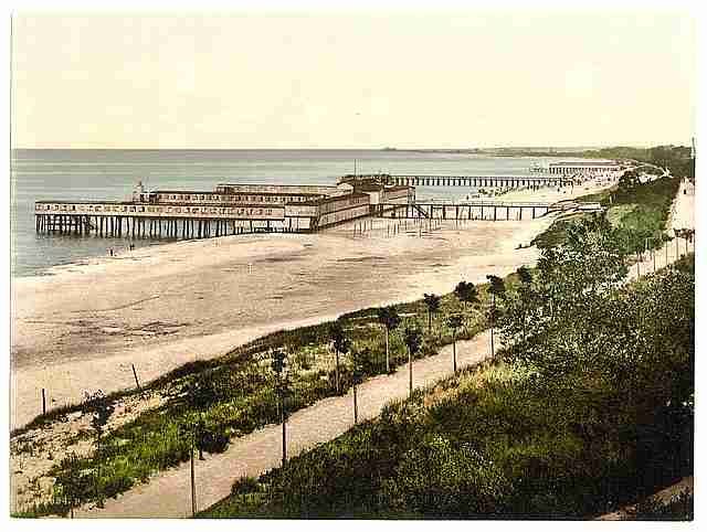 Vintage Beach Colberg Pommeraina A4 Photo Print
