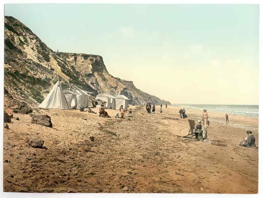 Vintage Beach Overstrand England A4 Photo Print