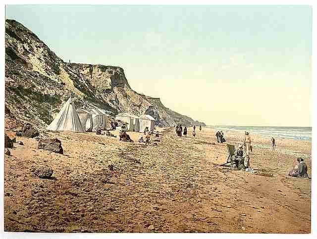 Vintage Beach Overstrand A4 Photo Print