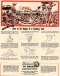 Vintage Beach Scene 1 1950s Vintage Retro Advert Poster