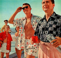 Vintage Beach Scene 3 1950s Vintage Retro Advert Poster