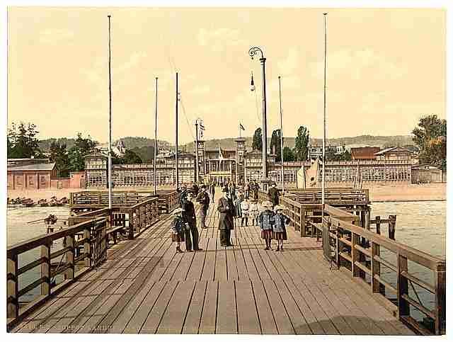 Vintage Beach Zoppot West Prussia A4 Photo Print