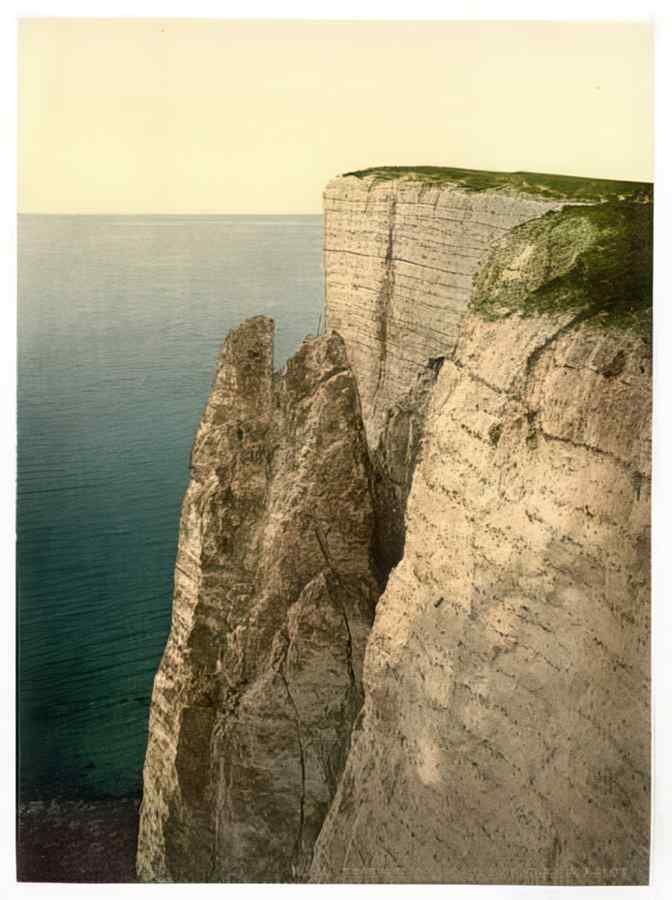 Vintage Beachy Head From Above Eastbourne England A4 Photo Print