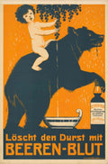 Vintage Bear Blood Vintage Retro Advert Poster