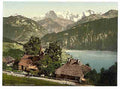 Vintage Beatenburg the church Bernese Oberland A4 Photo Print