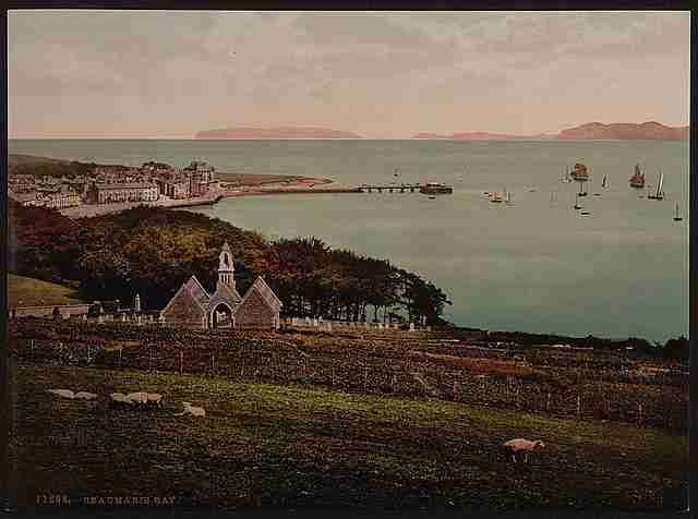 Vintage Beaumaris Bay Beaumaris Castle A4 Photo Print