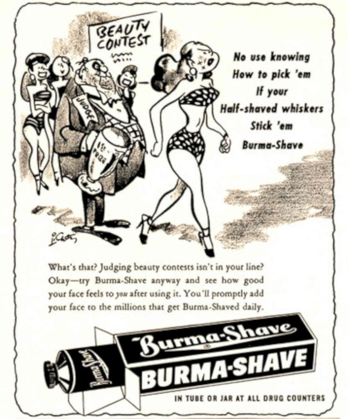 Vintage Beauty Contest 1950s Vintage Retro Advert Poster