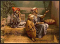 Vintage Bedouin beggars and children Tunis A4 Photo Print