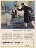 Vintage Bedroom Carpet 1 1950s Vintage Retro Advert Poster