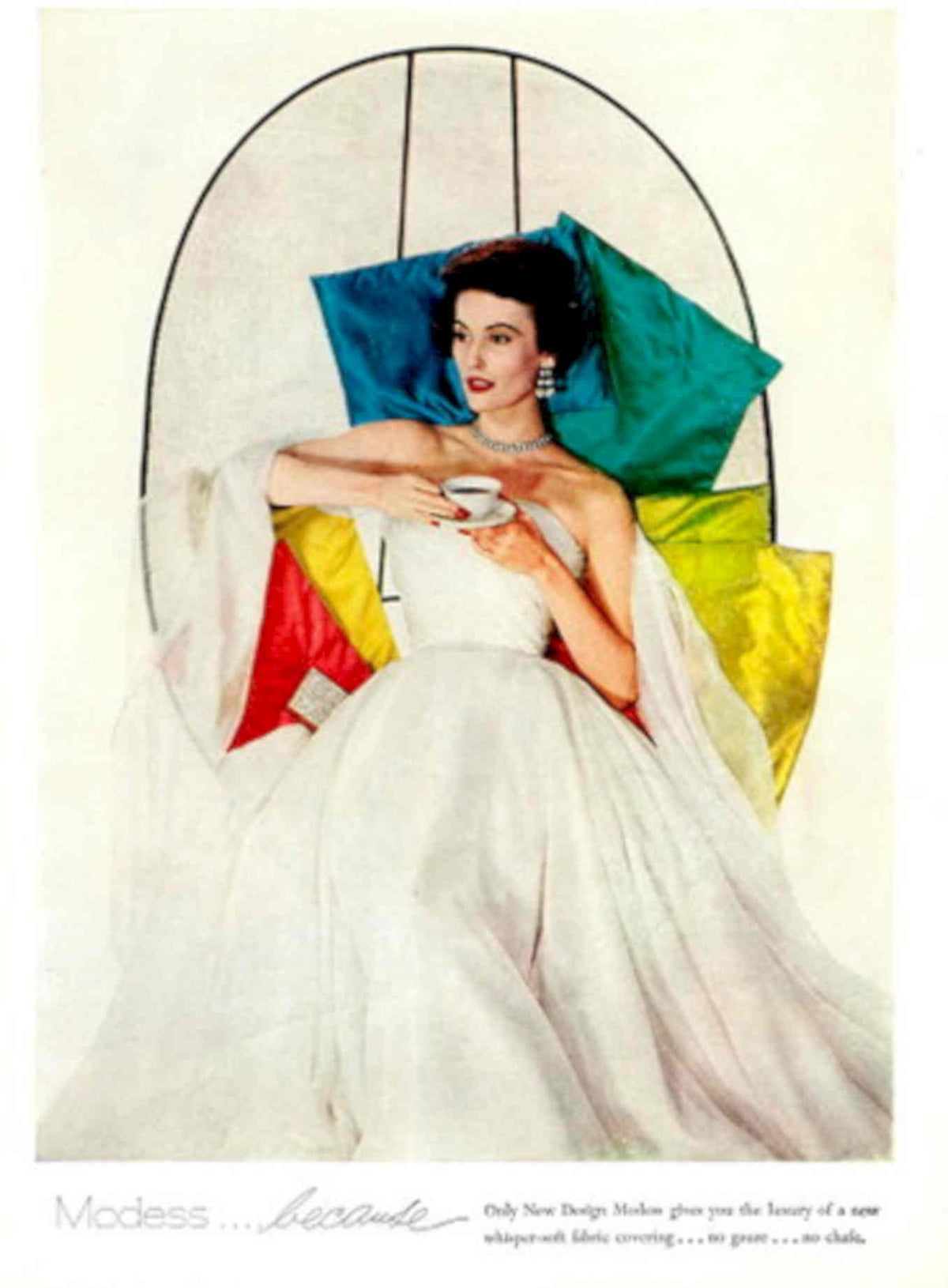 Vintage Bedroom Pillows 1950s Vintage Retro Advert Poster