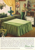 Vintage Bedspread Check 1950s Vintage Retro Advert Poster
