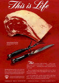 Vintage Beef Roast 1940s Vintage Retro Advert Poster