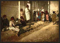 Vintage Beggars at mosque Sidi Abderrhaman Algiers A4 Photo Print