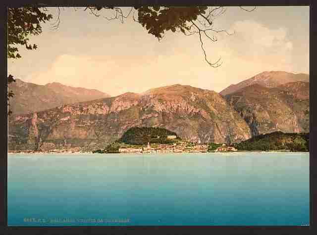 Vintage Bellagio general view I Lake Como A4 Photo Print