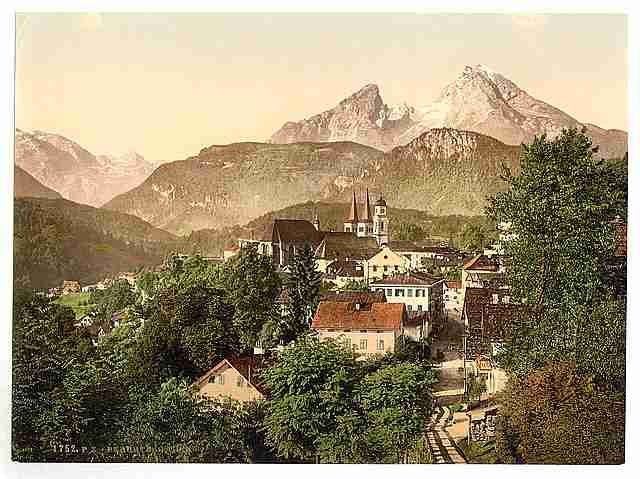 Vintage Berchtesgaden I Upper Bavaria A4 Photo Print