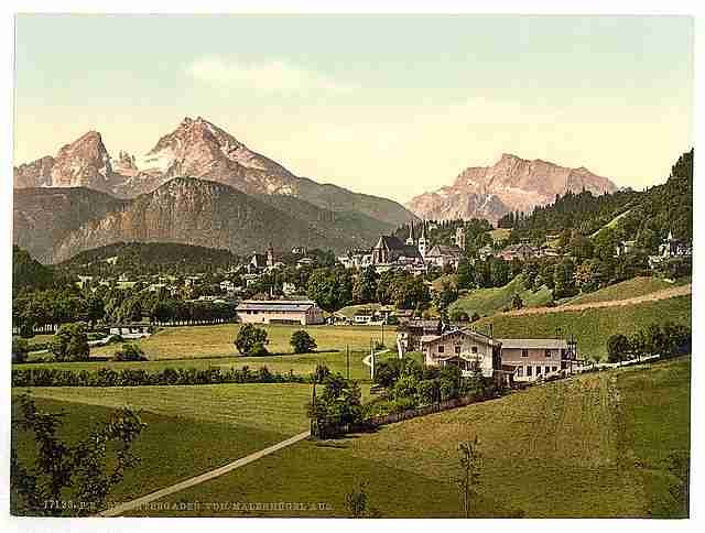 Vintage Berchtesgaden II Upper Bavaria A4 Photo Print