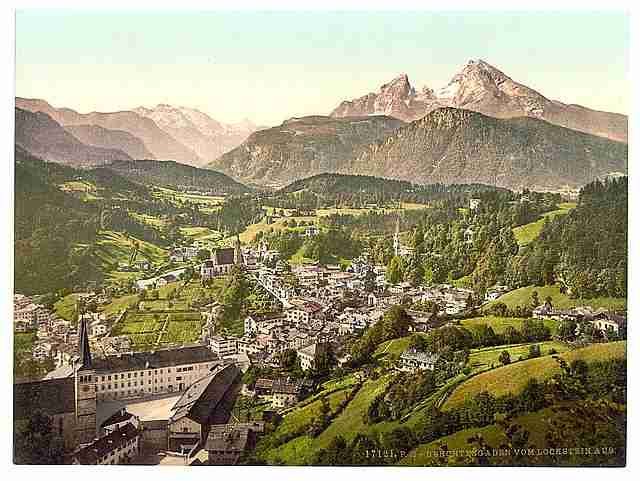Vintage Berchtesgaden IV Upper Bavaria A4 Photo Print