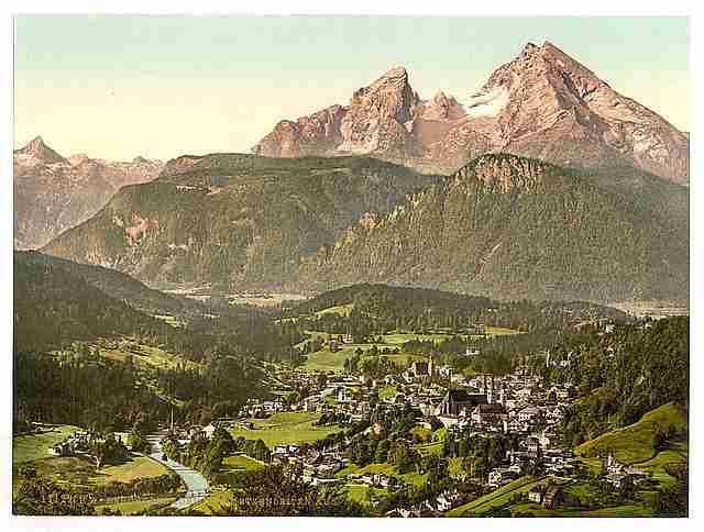 Vintage Berchtesgaden V Upper Bavaria A4 Photo Print