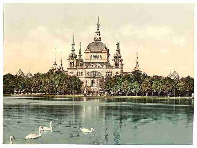 Vintage Bergers Park Bremen A4 Photo Print