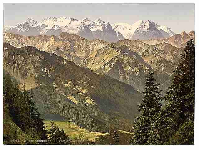 Vintage Bernese Alps Bernese Oberland 2 A4 Photo Print