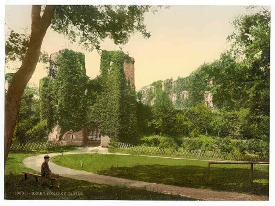 Vintage Berry Pomeroy Castle Dartmouth England A4 Photo Print