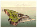 Vintage Birdseye view Helgoland A4 Photo Print