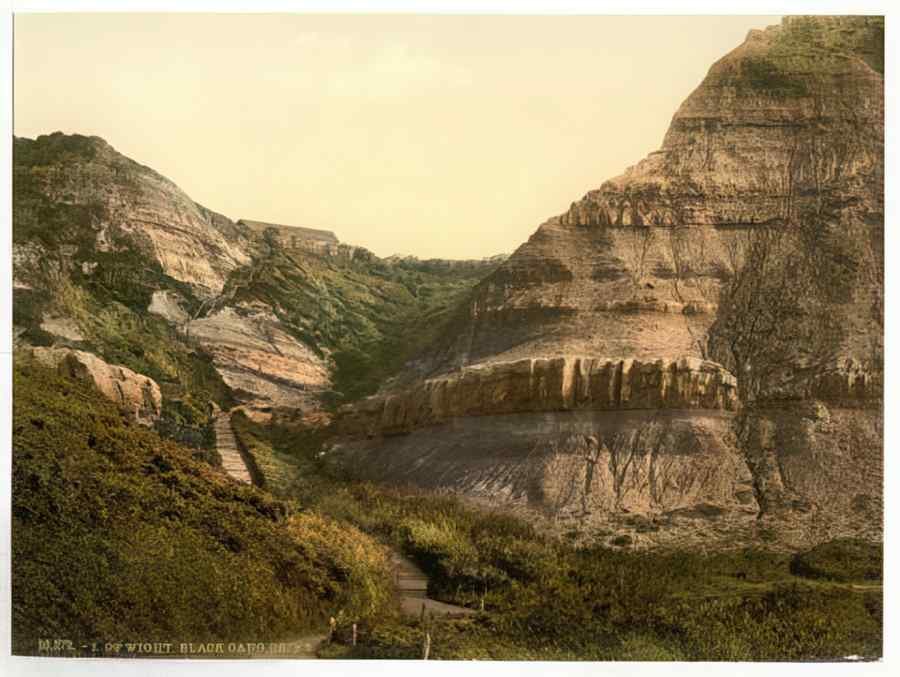 Vintage Blackgang Chine Isle Of Wight England A4 Photo Print