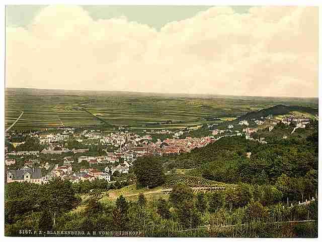 Vintage Blankenburg Hartz Mountains A4 Photo Print