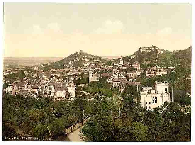 Vintage Blankenburg I Thuringia A4 Photo Print