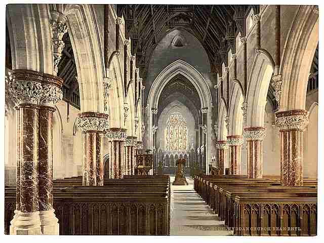 Vintage Boddelwyddan Church Rhyl 2 A4 Photo Print