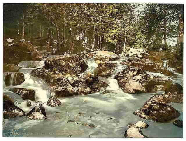 Vintage Bode Waterfall Braunlage Hartz A4 Photo Print