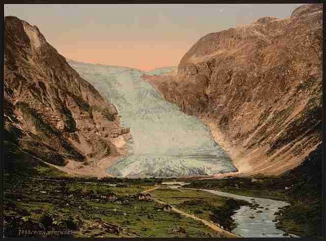 Vintage Boiumsbrae Sognefjord A4 Photo Print