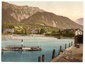 Vintage Bonigen from Brienz Lake Bernese Oberland A4 Photo Print