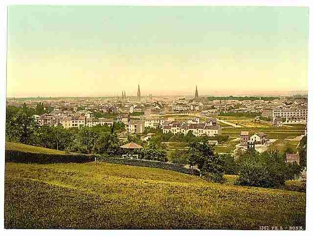 Vintage Bonn the Rhine A4 Photo Print